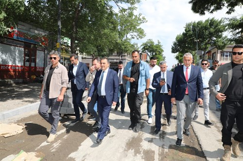 Vali/Belediye Başkan Vekili Sayın Türker Öksüz, Belediye Çalışmalarını İnceledi